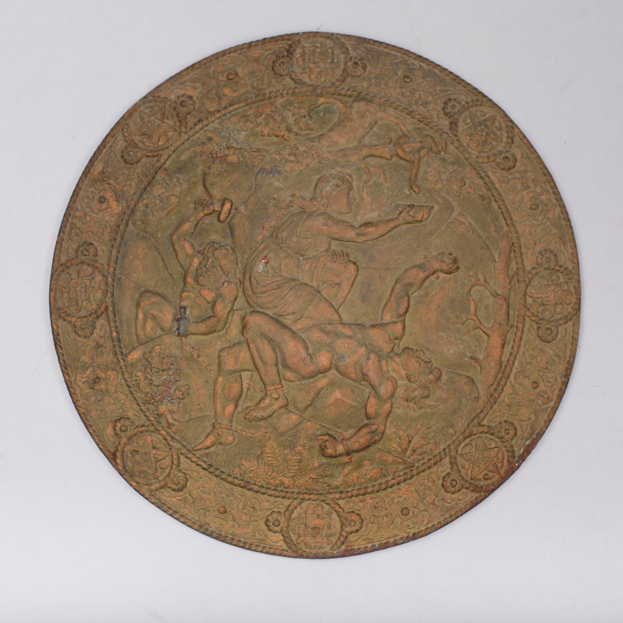 SKÖLD, gjutjärn, omkring år 1900.