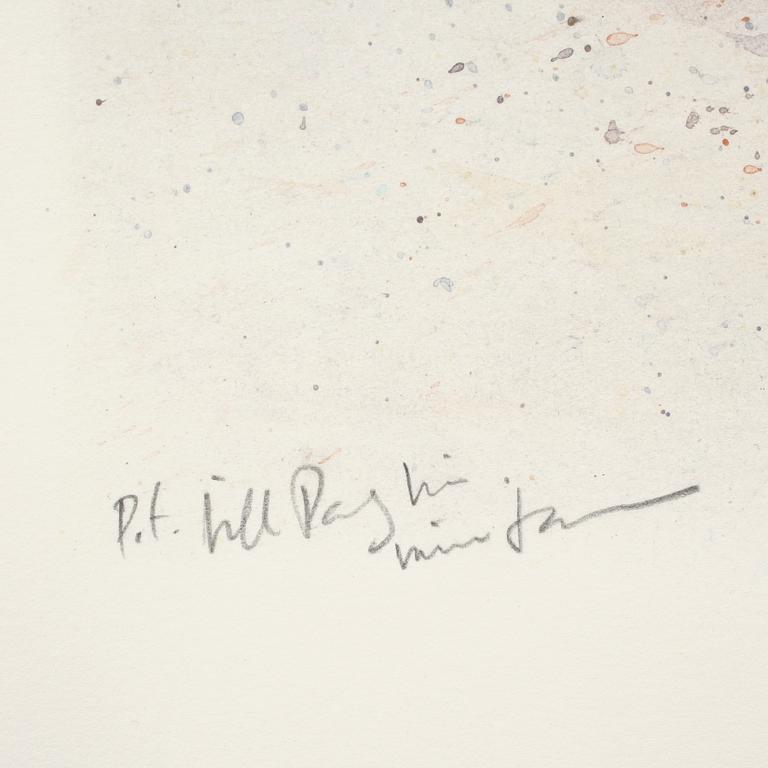 LARS JONSSON, färglitografi, sign o numr P.T.