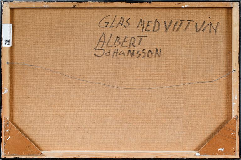 ALBERT JOHANSSON, olja på pannå, signerad.