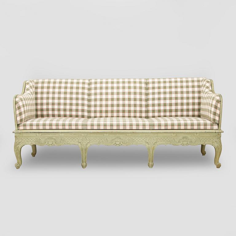 Trågsoffa, allmoge, 1800-talets senare hälft.