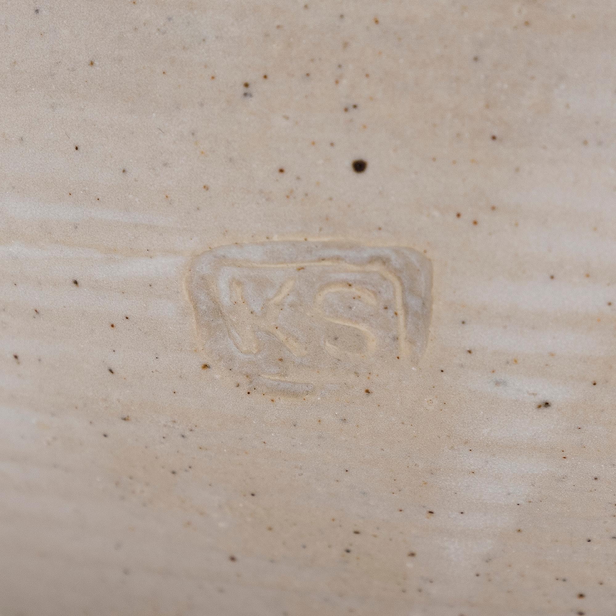 Kyllikki Salmenhaara, a stoneware tea pot signed KS.