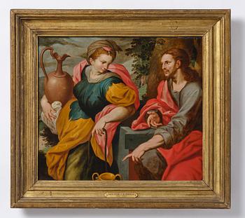 Frans Floris dä, hans krets, Jesus träffar den samariska kvinnan vid brunnen.