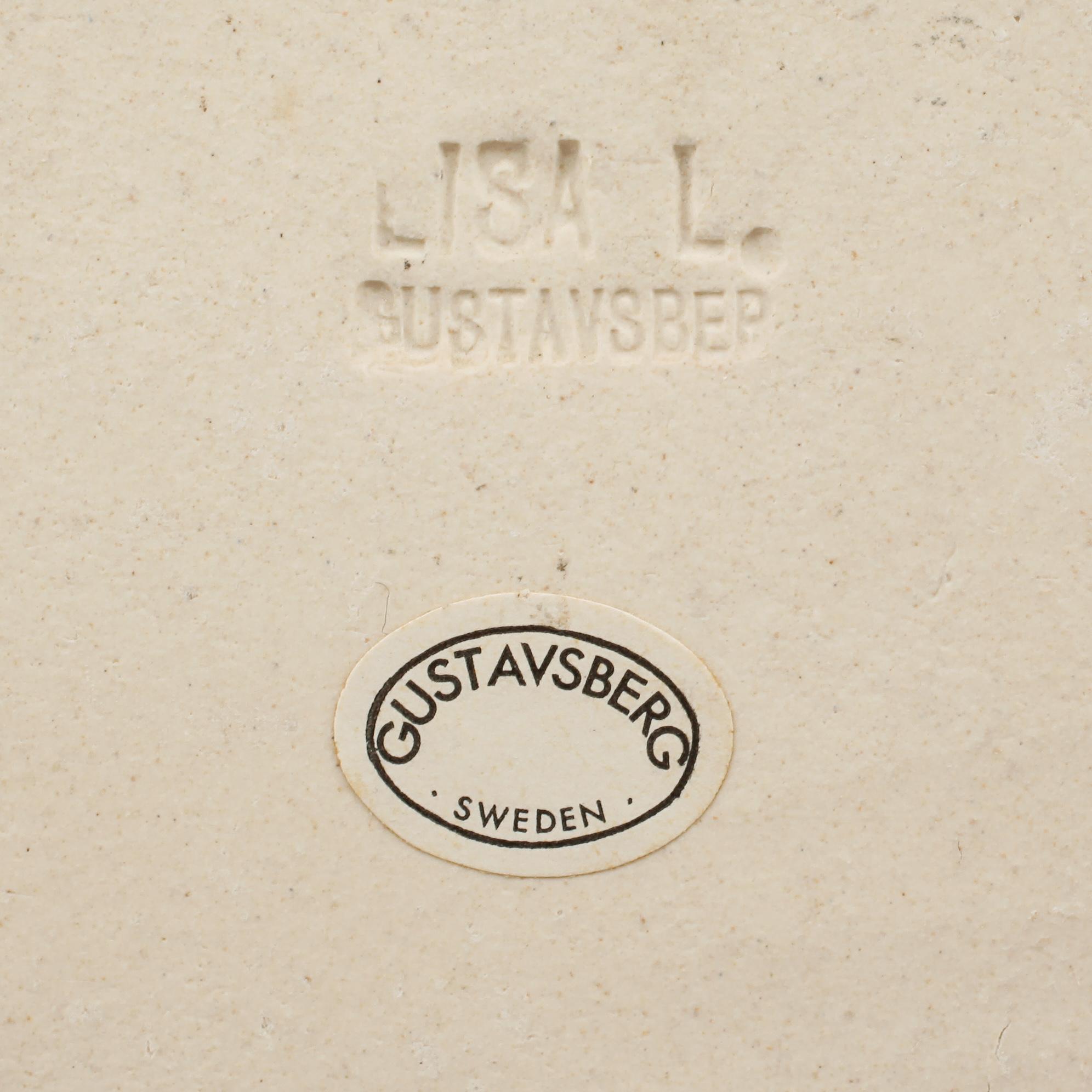VÄGGRELIEF, stengods, Lisa Larson, Gustavsberg, 1900-talets andra hälft.