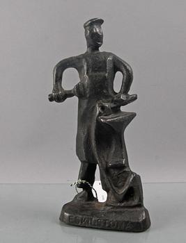 OKÄND KONSTNÄR, patinerad brons, märkt Eskilstuna.