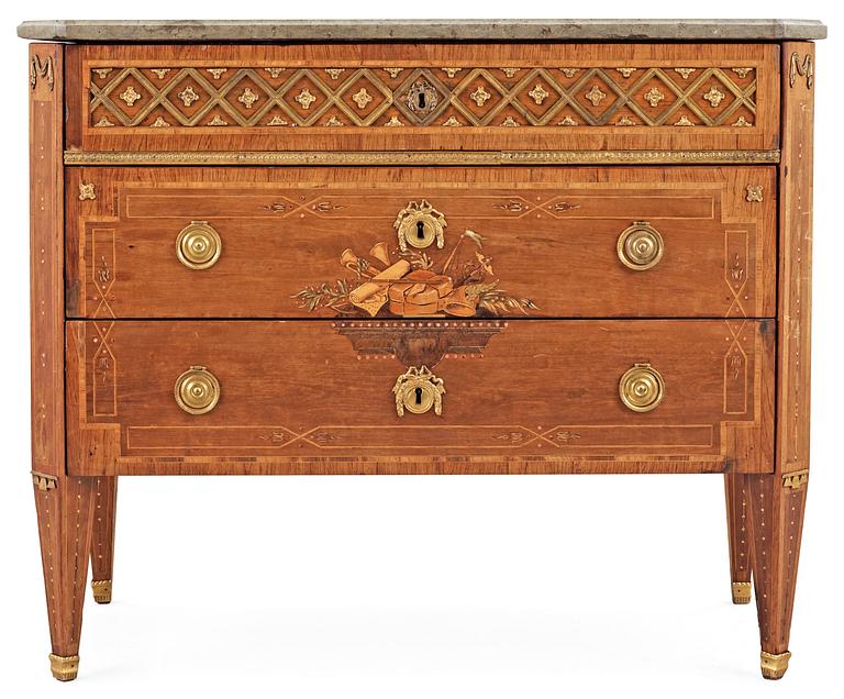 A Gustavian commode by N. P. Stenström, not signed.