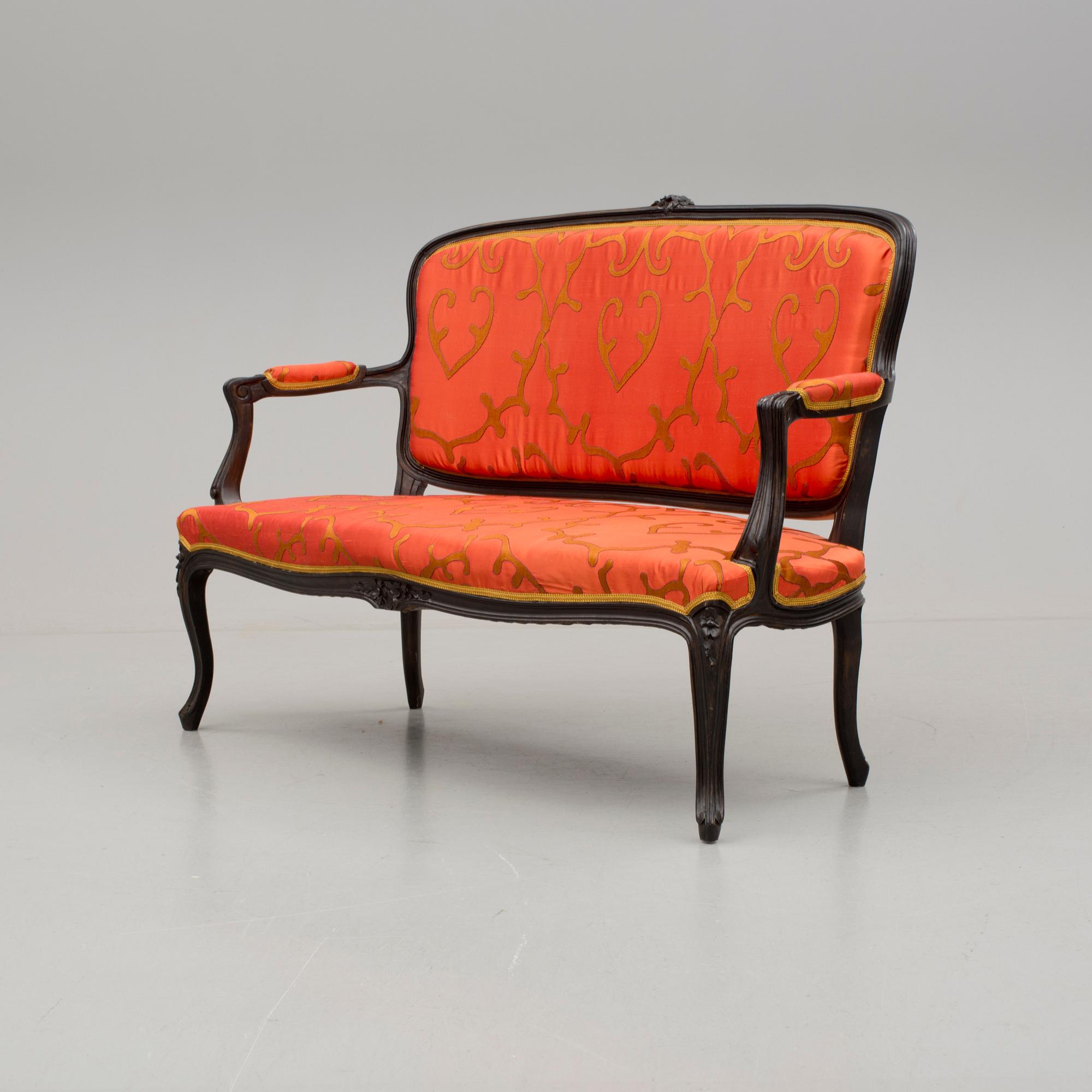 SOFFA, rokokostil, 1900-talets mitt.