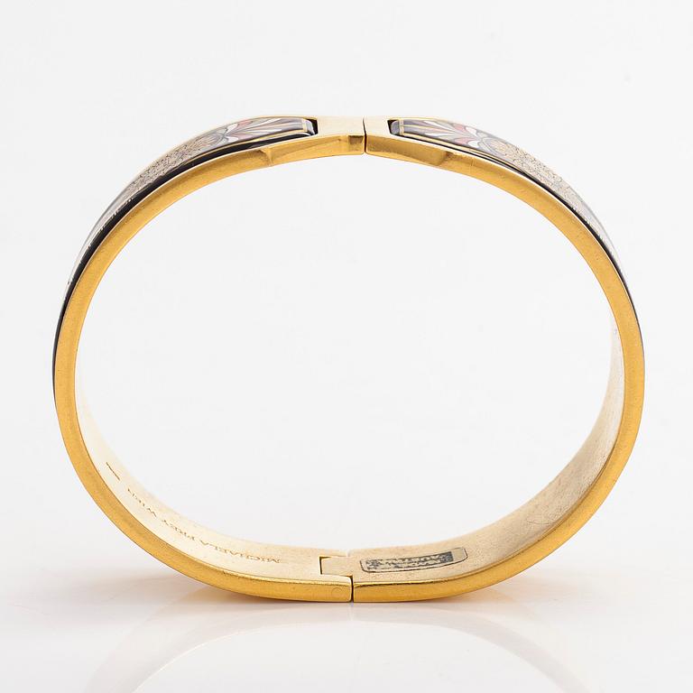 Michaela Frey, armband och halssmycke, förgylld metall, emalj.