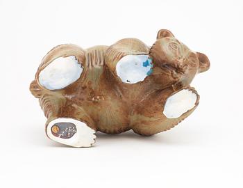 A Gunnar Nylund stoneware figure of a bear, Rörstrand.