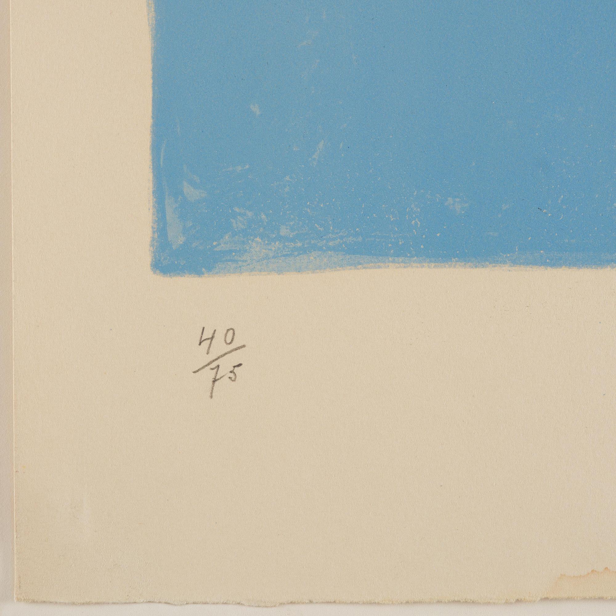 Serge Poliakoff, "Composition bleue, jaune et rouge".