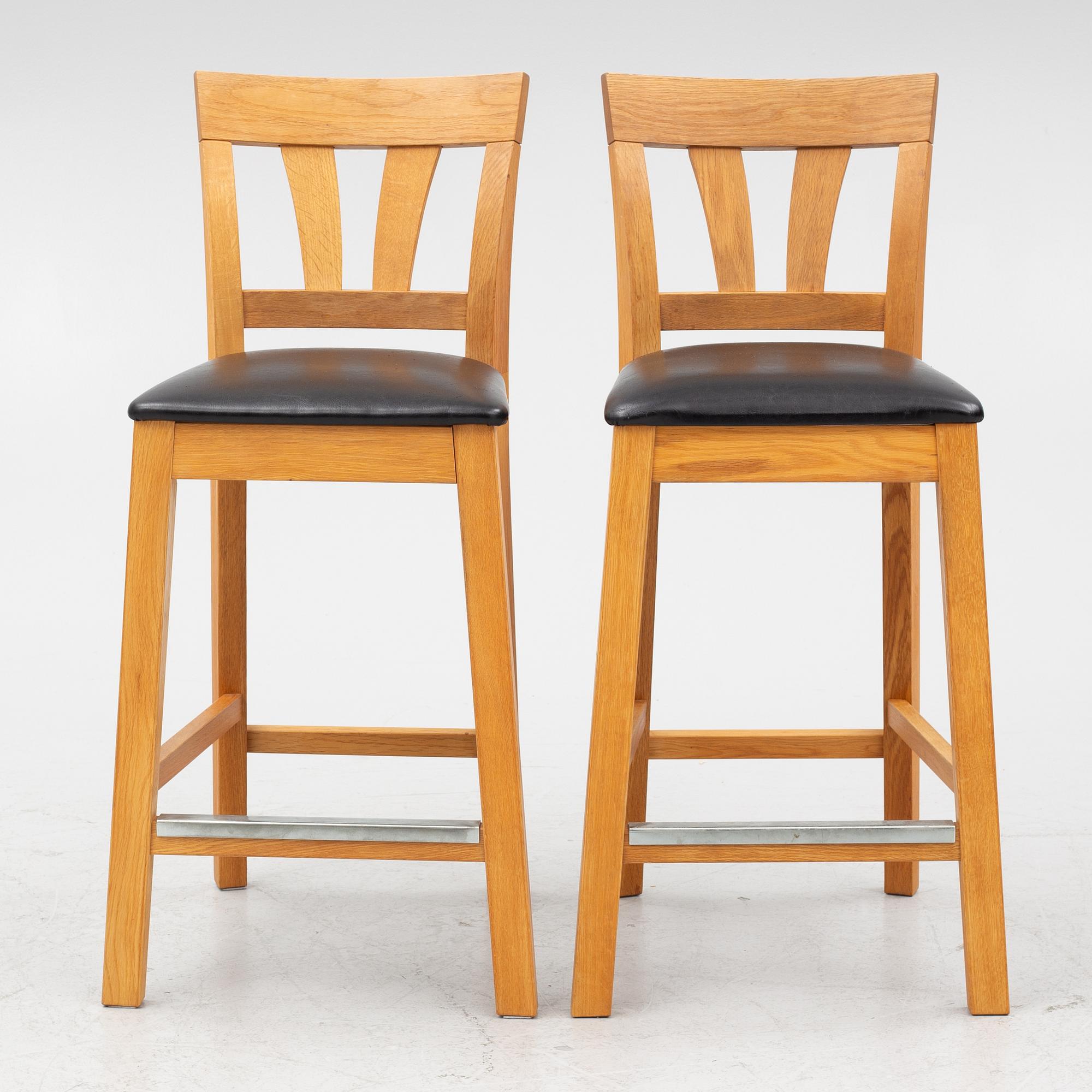 Barstolar, 8 st, "Inzel", Hans K, 1900-talets slut.