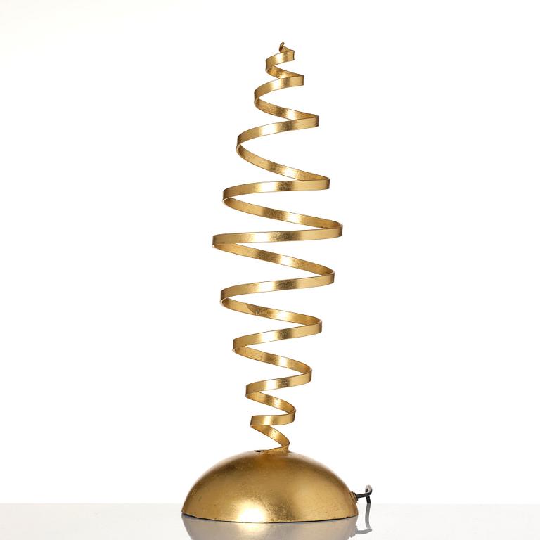 Tom Dixon, a table lamp, "The Spiral Lamp", London, 1990s.