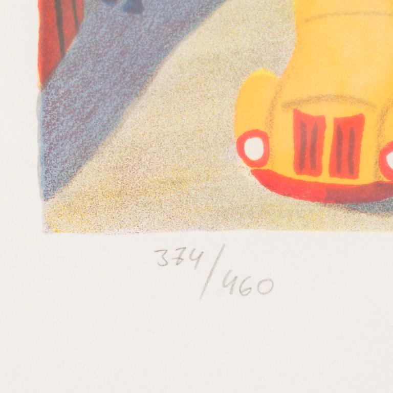 MONA HUSS WALIN, färglitografi, numrerad 374/460, signerad och daterad -77.