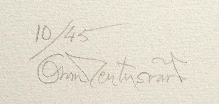 Oscar Reutersvärd, 2 signed and numbered color lithographs.