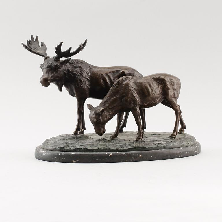ALFRED HOFMANN, skulptur, brons, signerad.