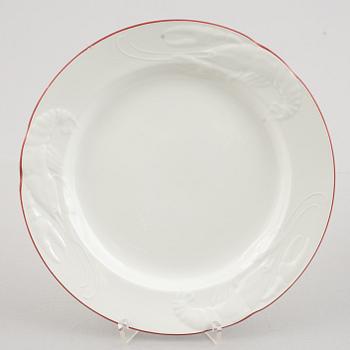 Alf Wallander, crayfish bowl and plates, Rörstrand (13 pieces), second half of the 20th Century.