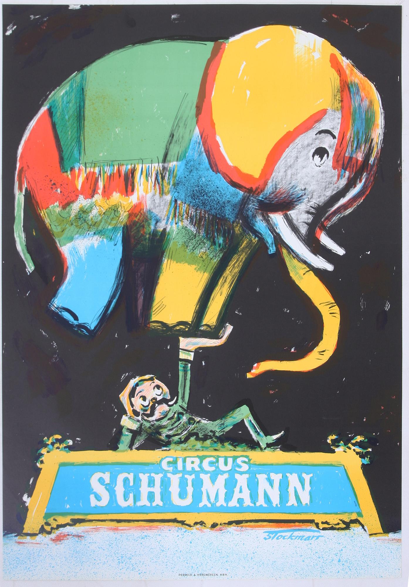 CIRKUSAFFISCHER, 4 st, Erik Stockmarr.