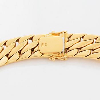 Bucherer collier 18K guld med runda briljantslipade diamanter.