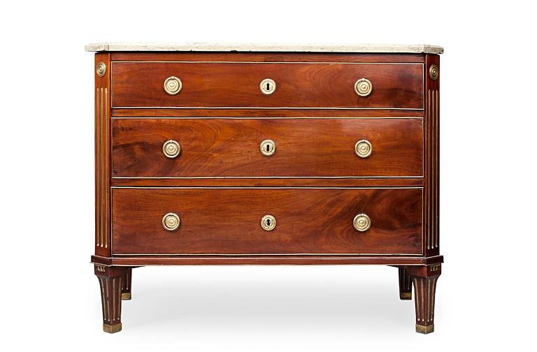 A CHEST OF DRAWERS.