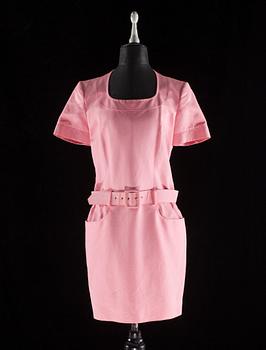 1482. A pink silk dress by Christian Lacroix.