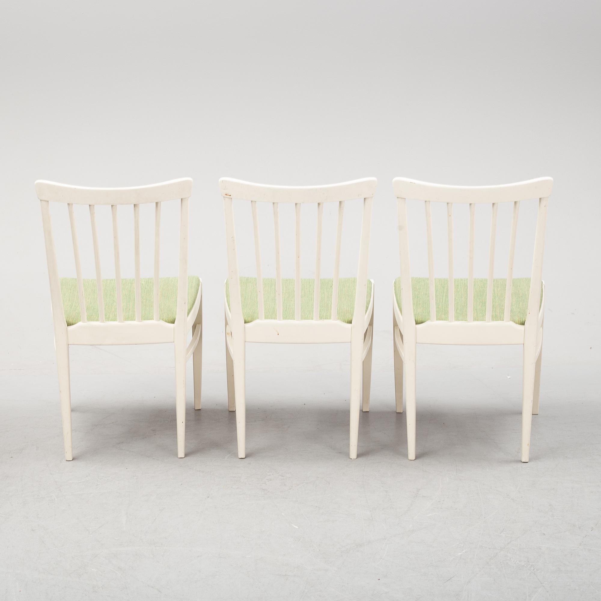 Carl Malmsten, matbord, stolar 4 st, karmstolar 2 st, "Herrgården", Bodafors, 1900-talet andra hälft.