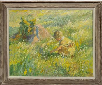 Gustaf Carlström, På blomsterängen.