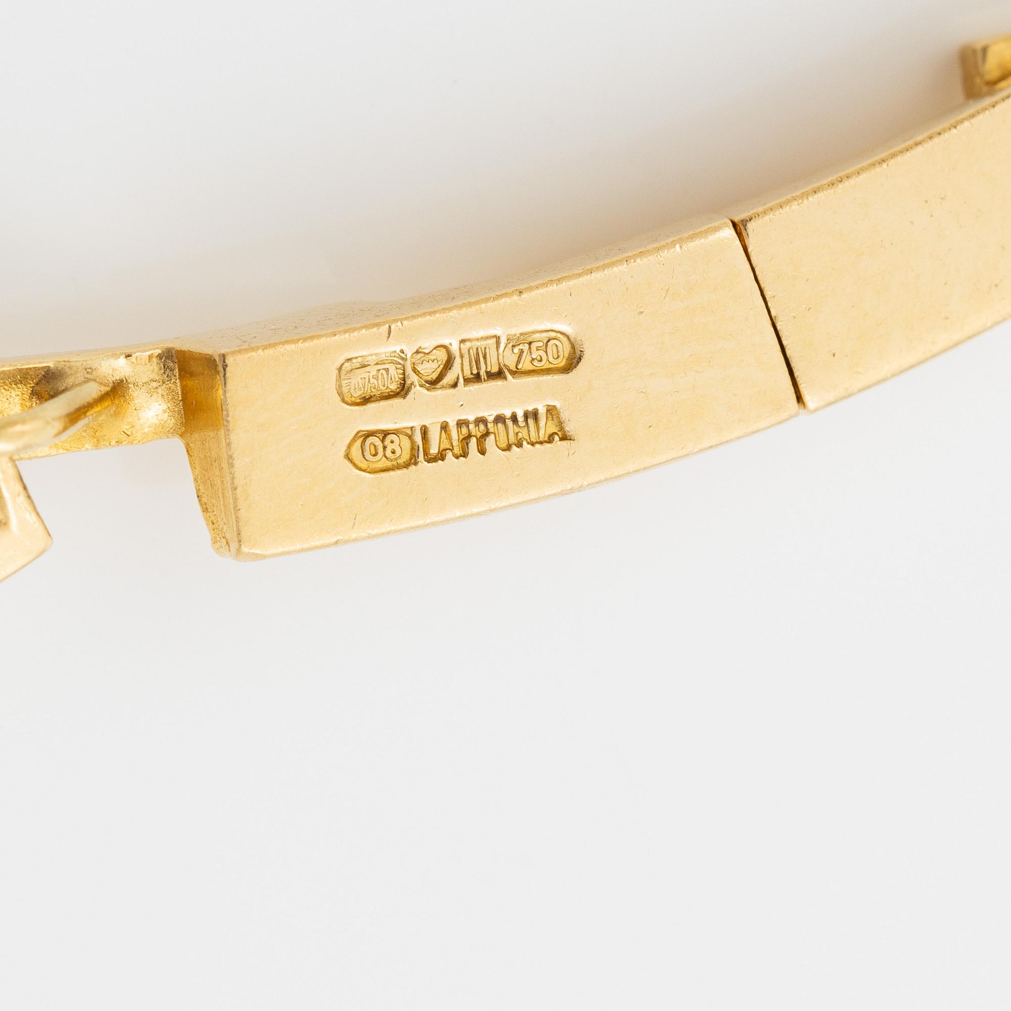 Björn Weckström, collier, 18K guld, för Lapponia, Finland 1991.