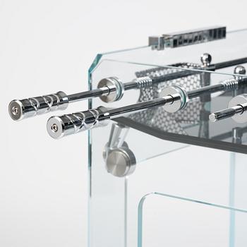 Adriano Design, foosball table, "Cristallino Classic", Teckell, Italy.