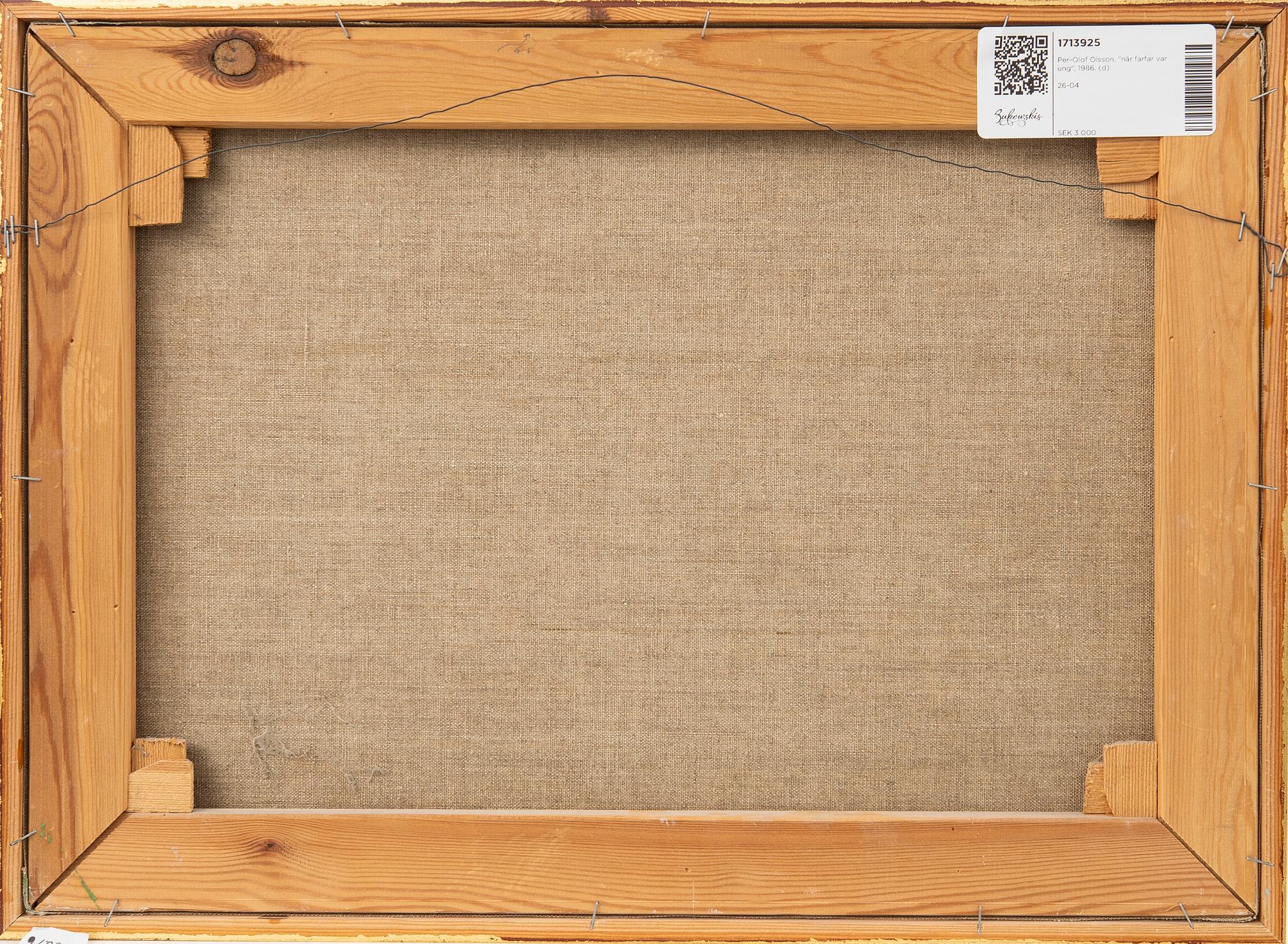 Per-Olof Olsson, "when grandfather was young", 1986.