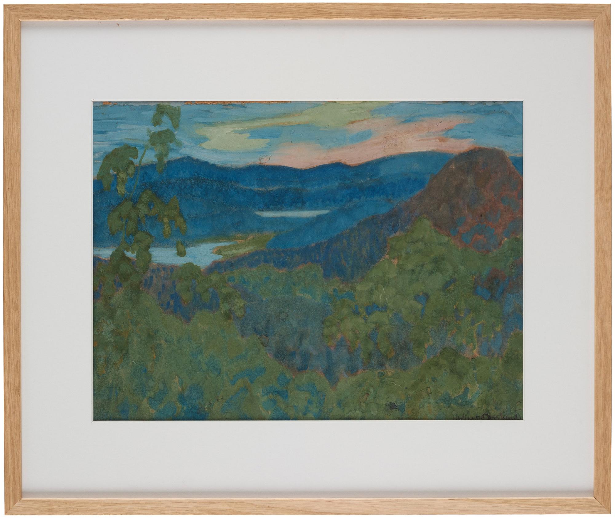 Helmer Osslund, Landscape, Ångermanland.
