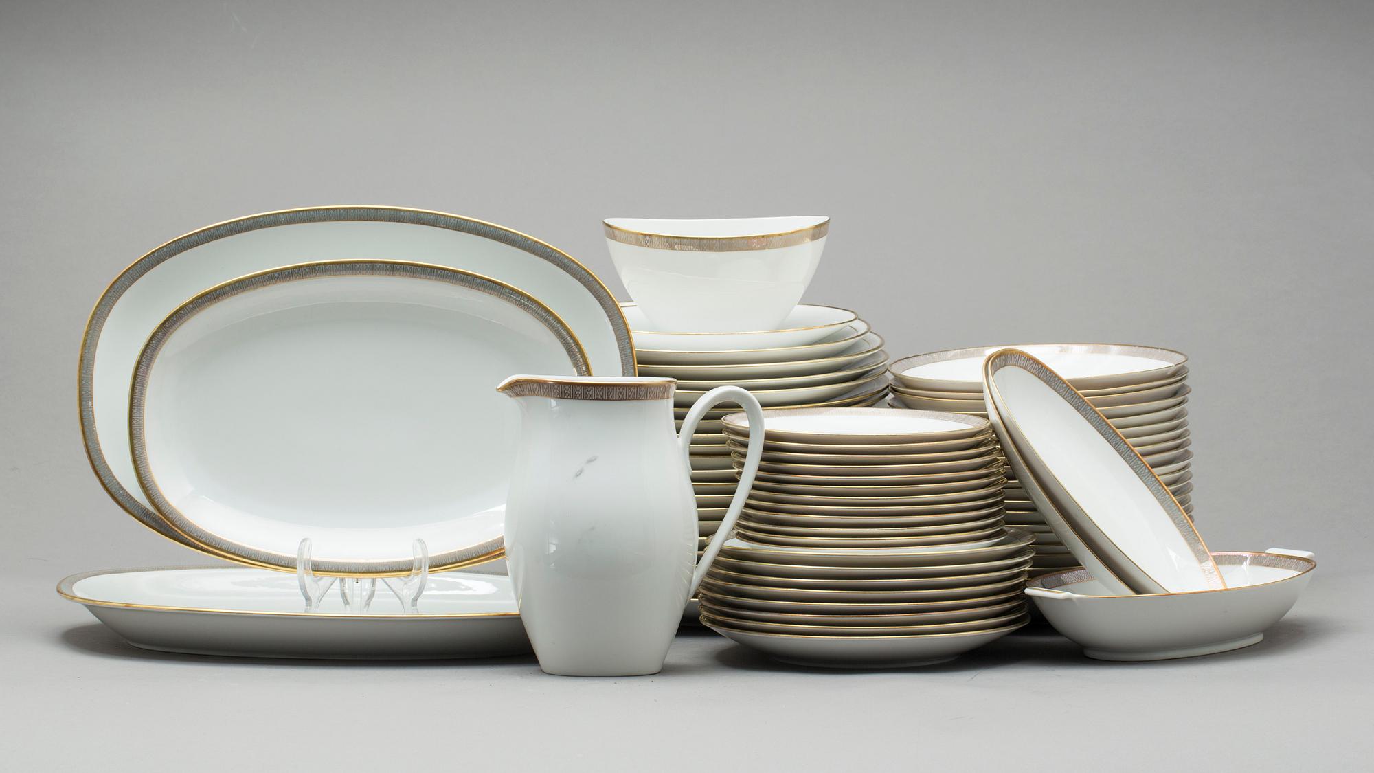 MATSERVIS, 67 delar, porslin, Rörstrand.