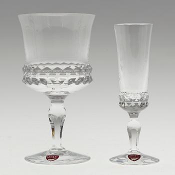 A 28 piece Ingeborg Lundin glass service "Silvia" from Orrefors.