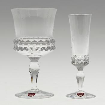 INGEBORG LUNDIN, servisdelar, 28 st, glas, "Silvia", Orrefors.