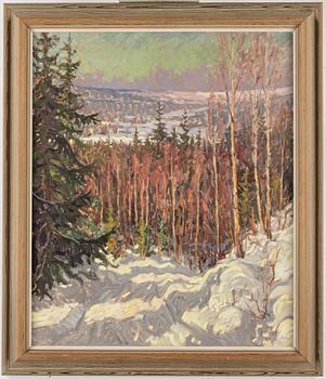 EINAR KRÜGER, oil on canvas, signed.