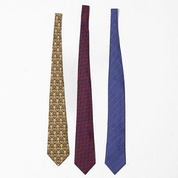 Hermès, ties, 3 pcs.