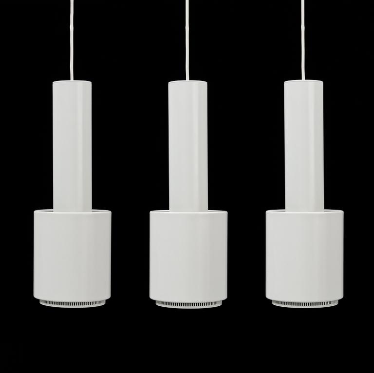 ALVAR AALTO, a set of three 'A 110 Hand granade' pendant lamps, Artek.