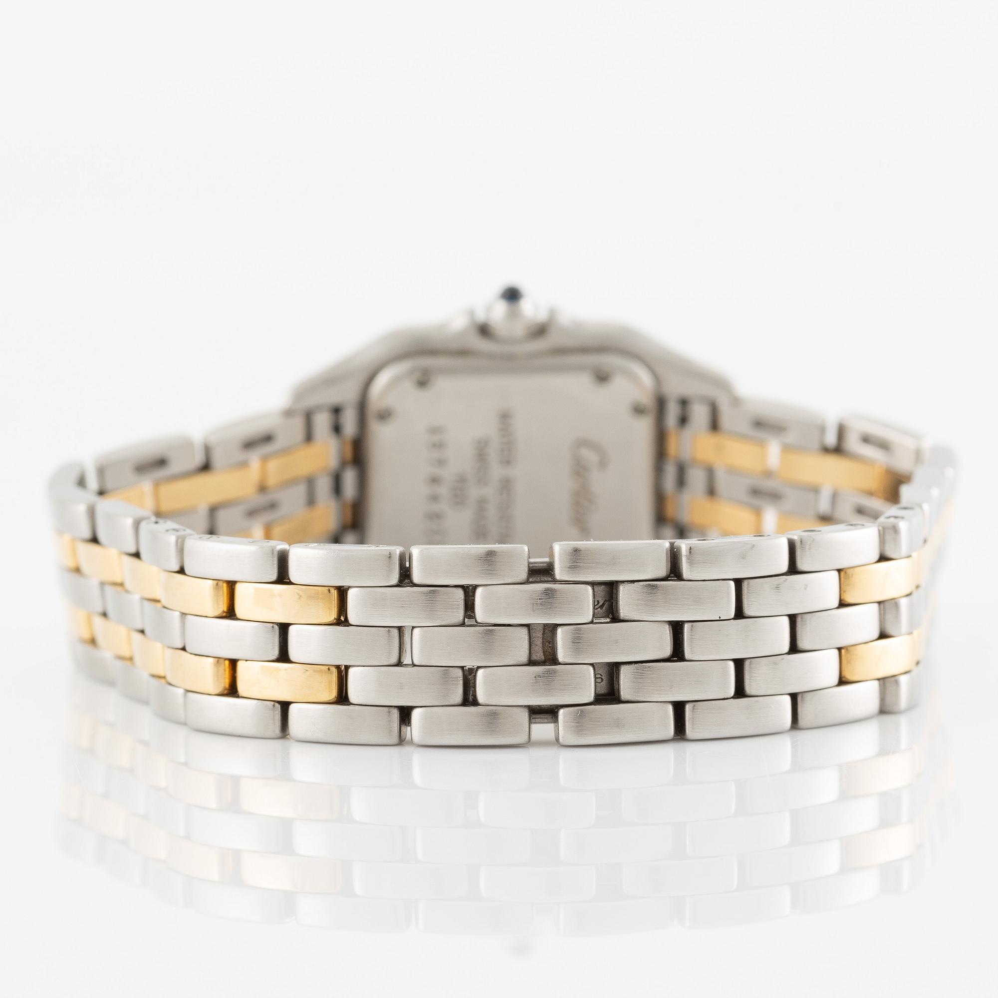 Cartier, Panthère, armbandsur, 21,5 x 21,5 (29,5) mm.