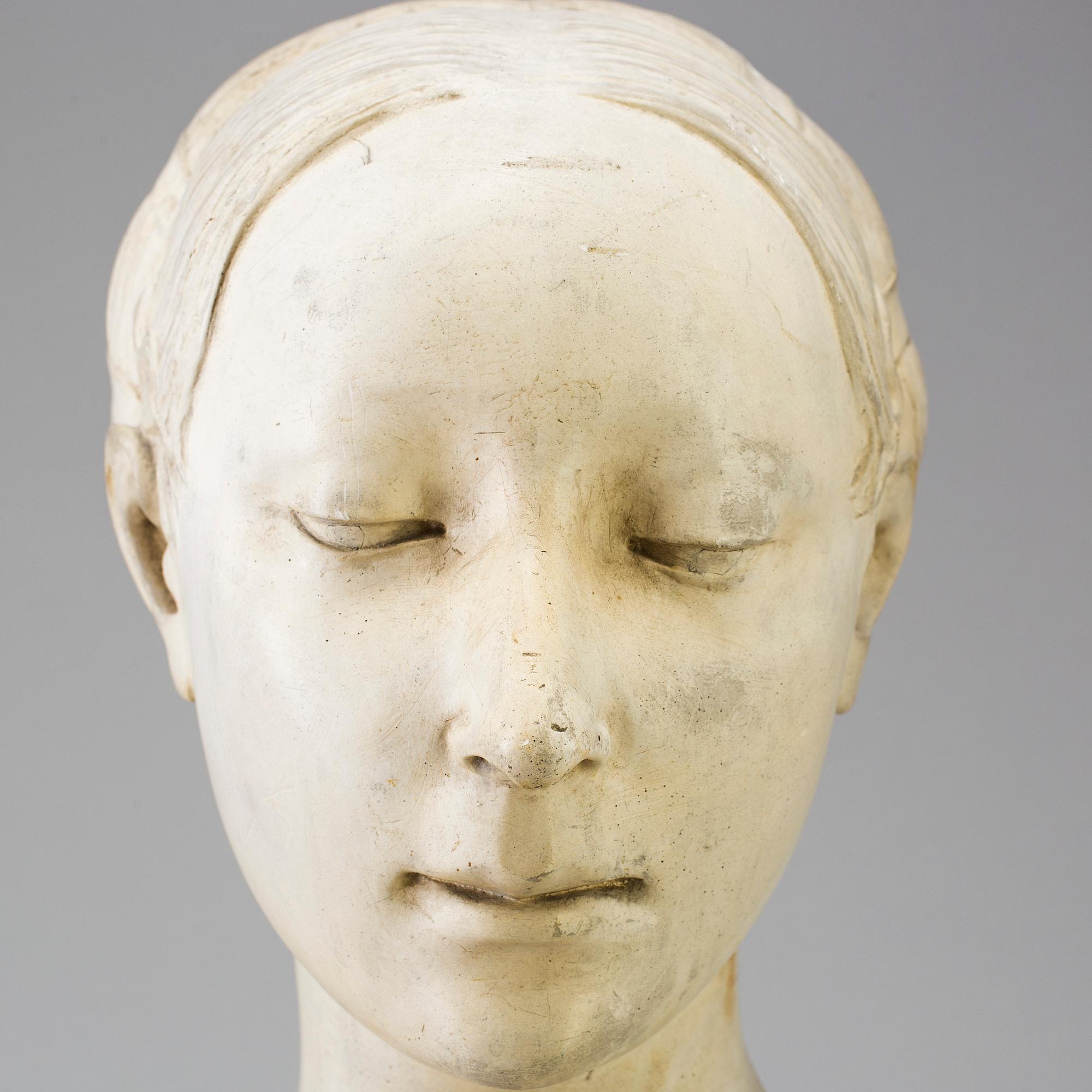 FRANCESCO LAURANA, after. A plaster bust, circa 1900.