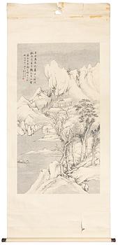 Unidentified artist, two scroll paintings, China, circa 1900/early 20th century.