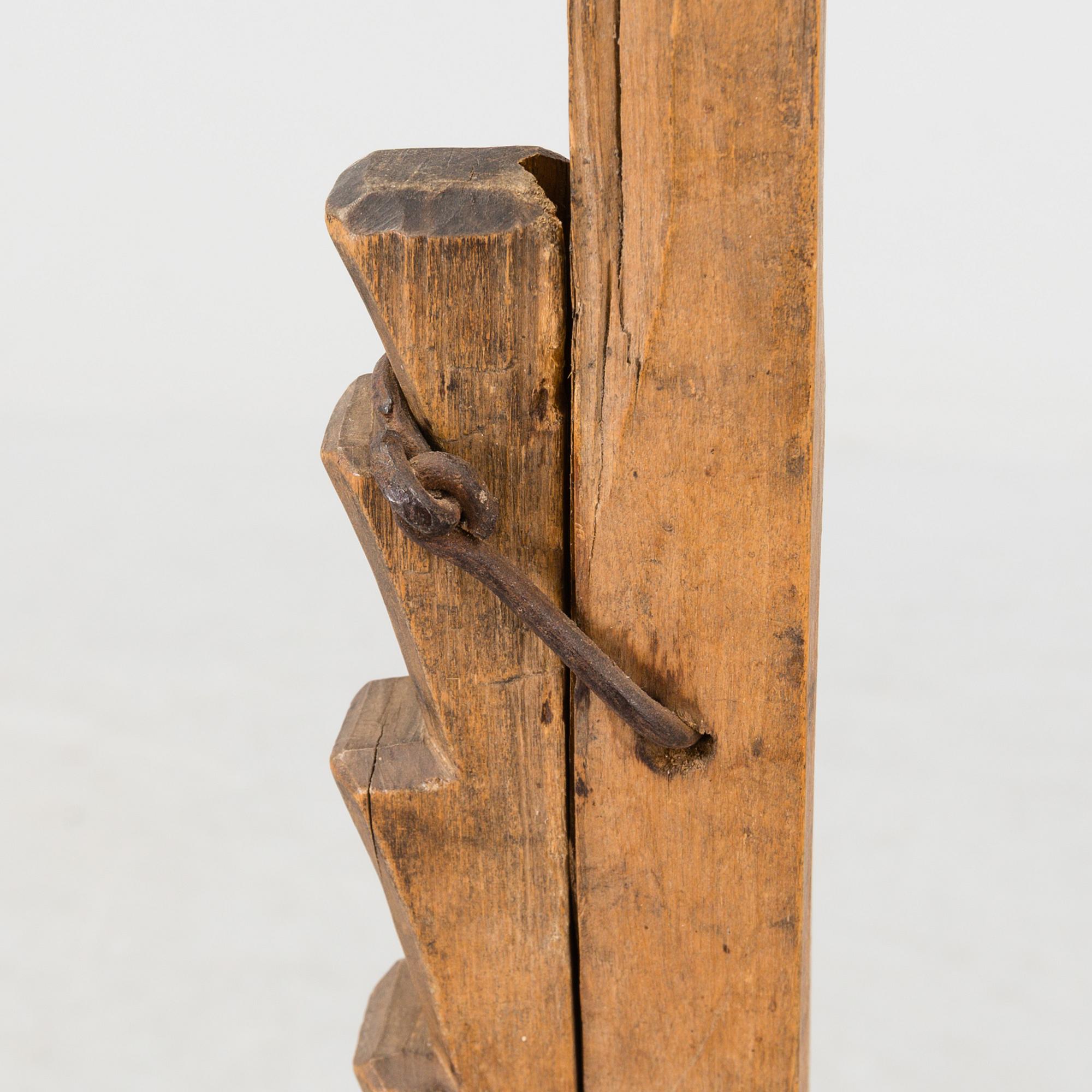 LJUSSTAKE, så kallad lysekärring, allmoge 1800-tal.