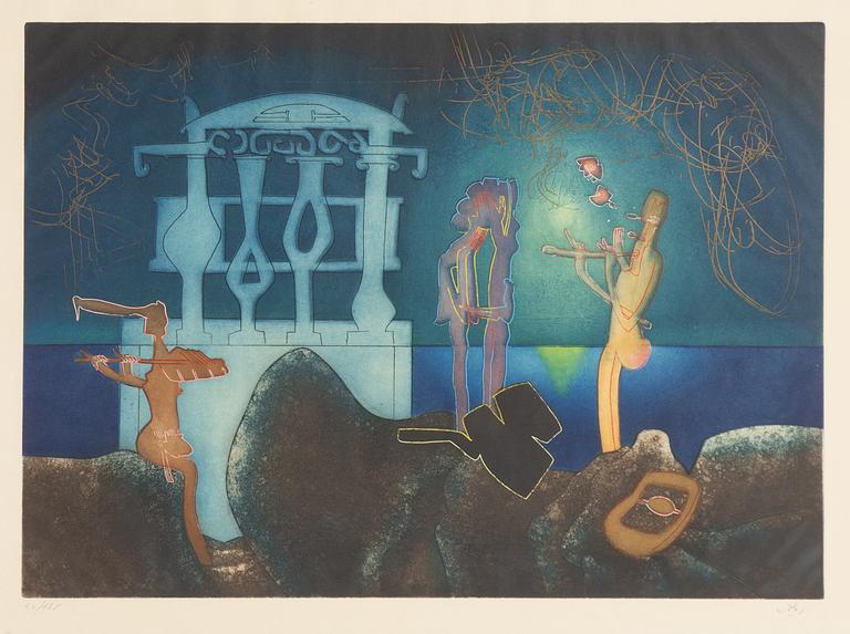 Roberto Matta, utan titel, ur "L'Arc, obscure des heures".