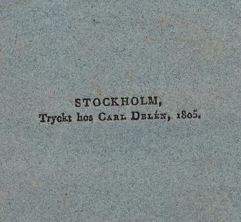 JOHAN WILHELM PALMSTRUCH, "Svensk Botanik, vol I-V. 1803-1805.