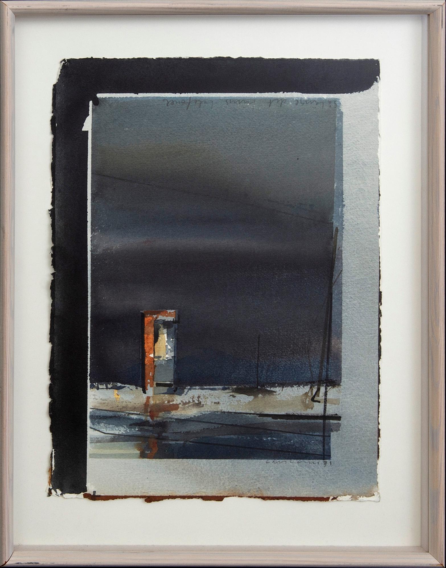 Lars Lerin, watercolor, signed and dated 91.