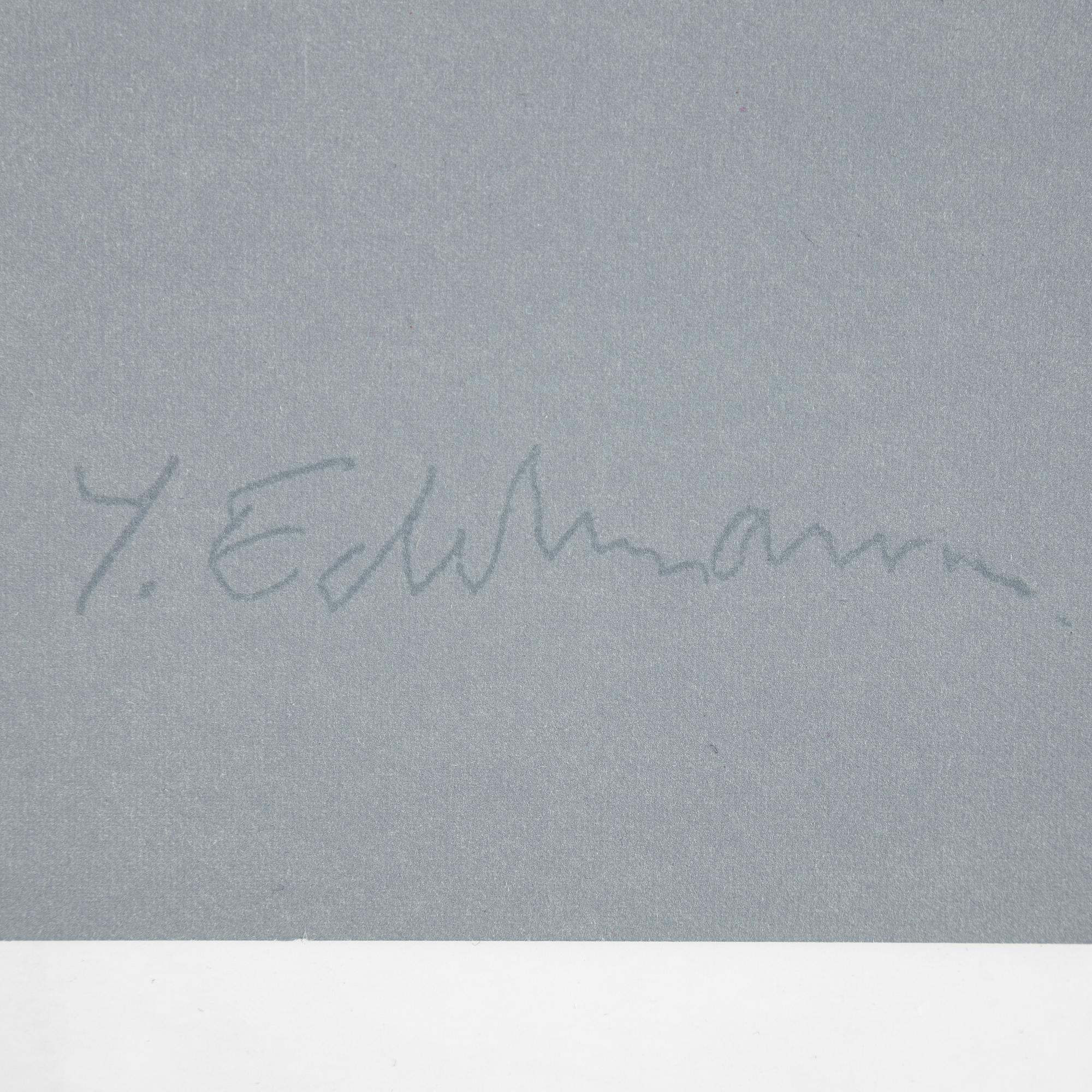 Yrjö Edelmann, färglitografi, 1997, signerad 241/360.