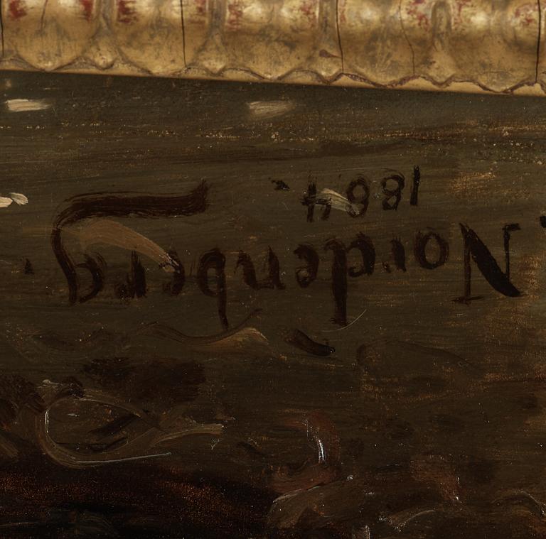 BENGT NORDENBERG, oil on canvas, signed B. Nordenberg and dated 1864.