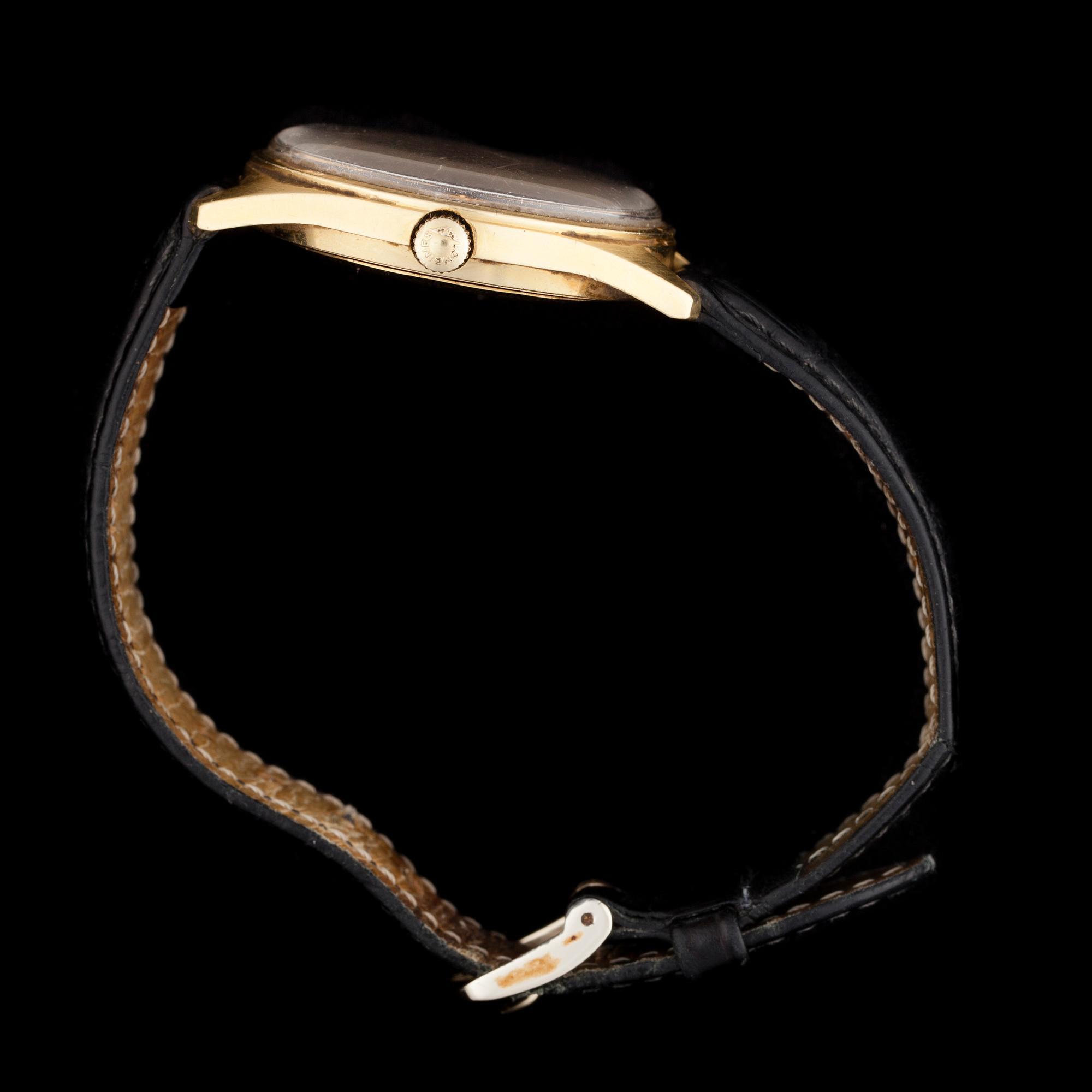 ARMBANDSUR, herr, guld 18 k, Longiness, Automatic, admiral.