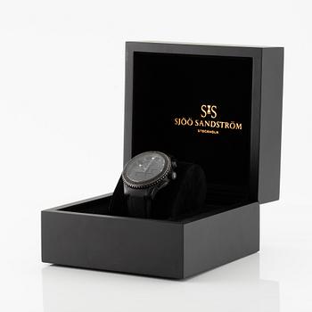 Sjöö Sandström, UTC Skydiver Black Night, wristwatch, 44.2 mm.