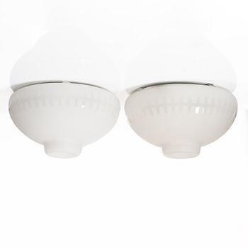 Harald Notini, or Uno Westerberg, a pair of ceiling lamps model "12012", Arvid Böhlmarks Lampfabrik, Stockholm, 1950s.