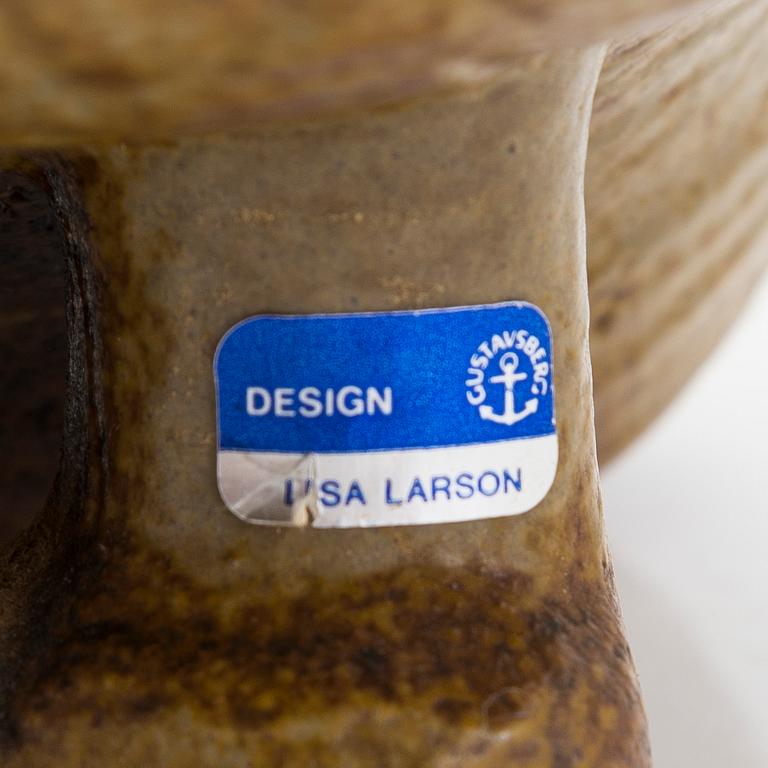 Lisa Larson, a set of three stoneware figurines, Gustavsberg.