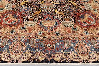 A Kashmar carpet, approx. 383 x 292 cm.