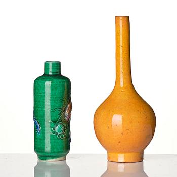 A group of four monochromes, Qing dynasty, 18/19th century.